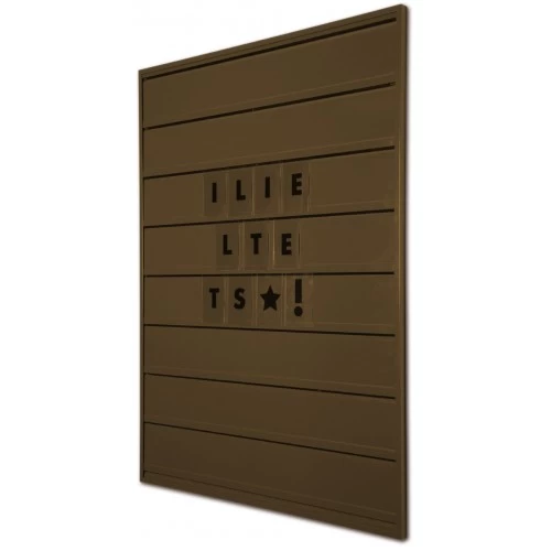 Grippit Wall Frame / Tile Signs - Chocolate Brown