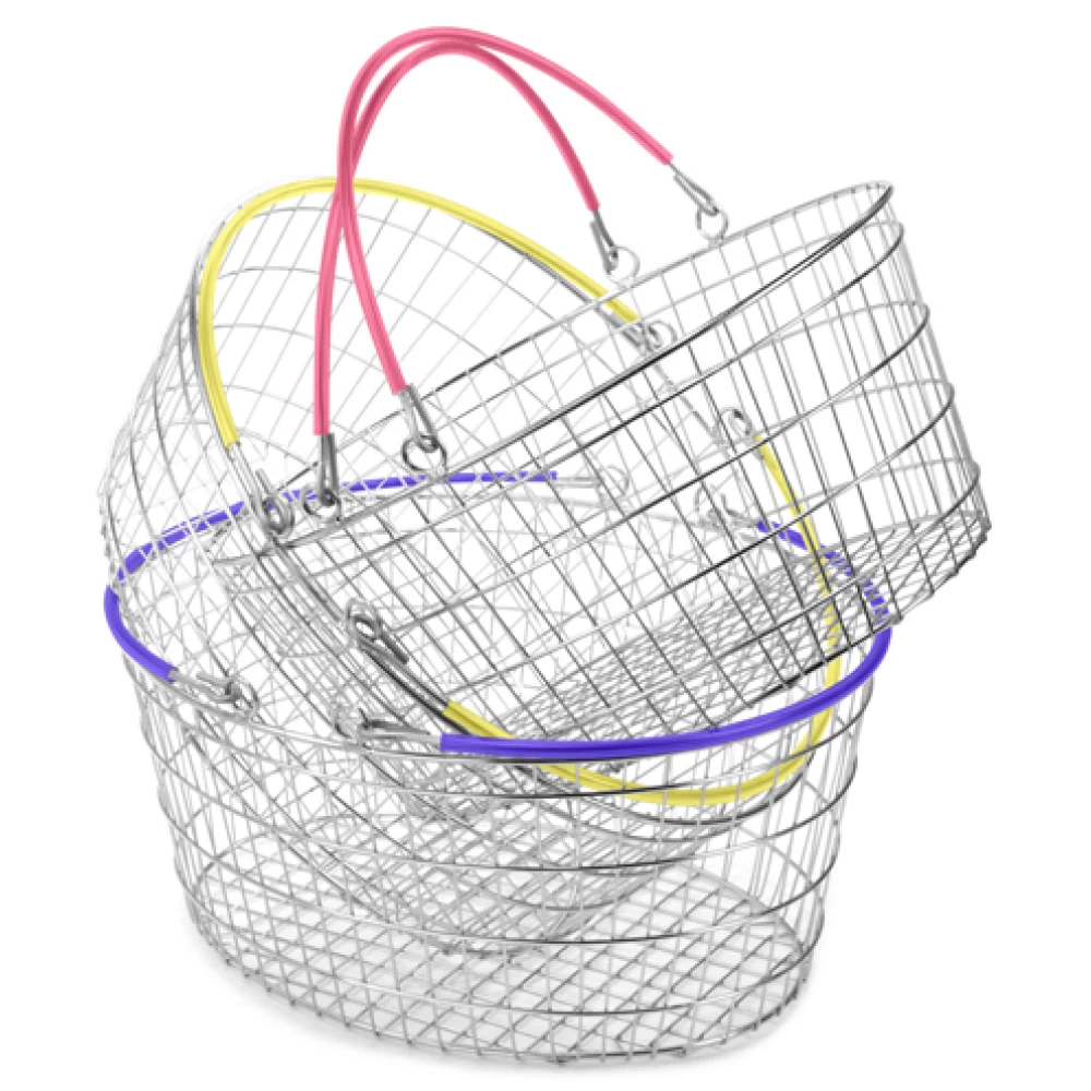 25 Litre Oval Wire Shopping Basket (Box of 10) 95403