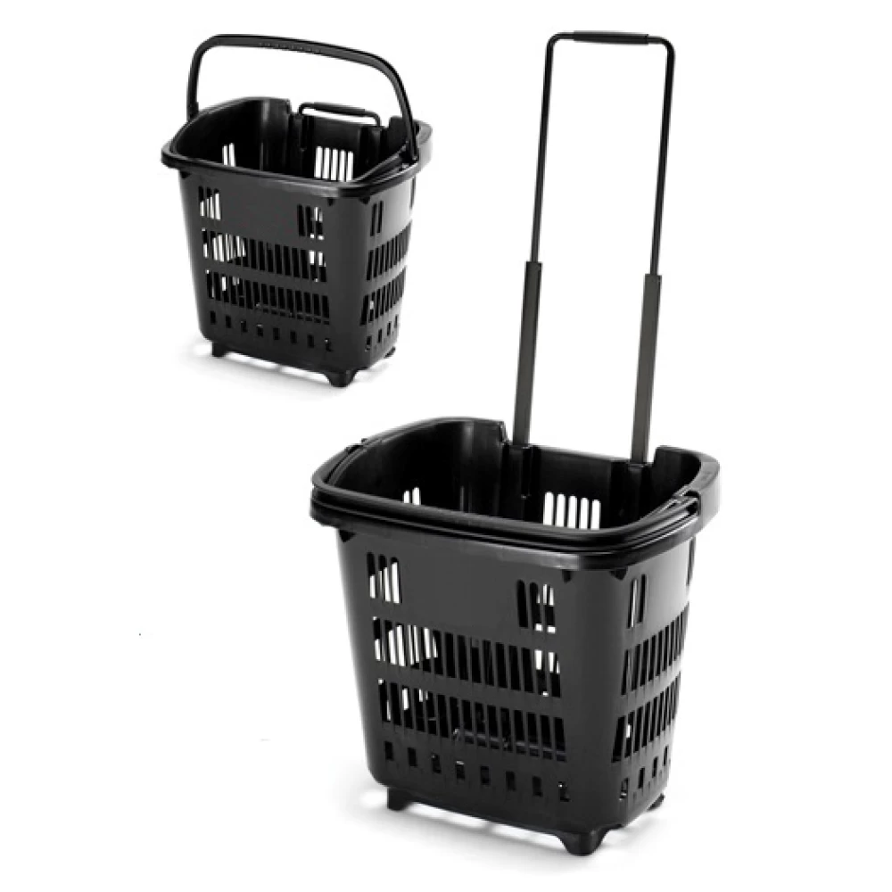 34 Litre Plastic Shopping Basket/Trolley (Box of 10) 95508