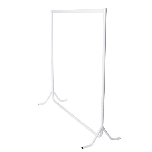 3ft White Gloss Clothes Rack 20082