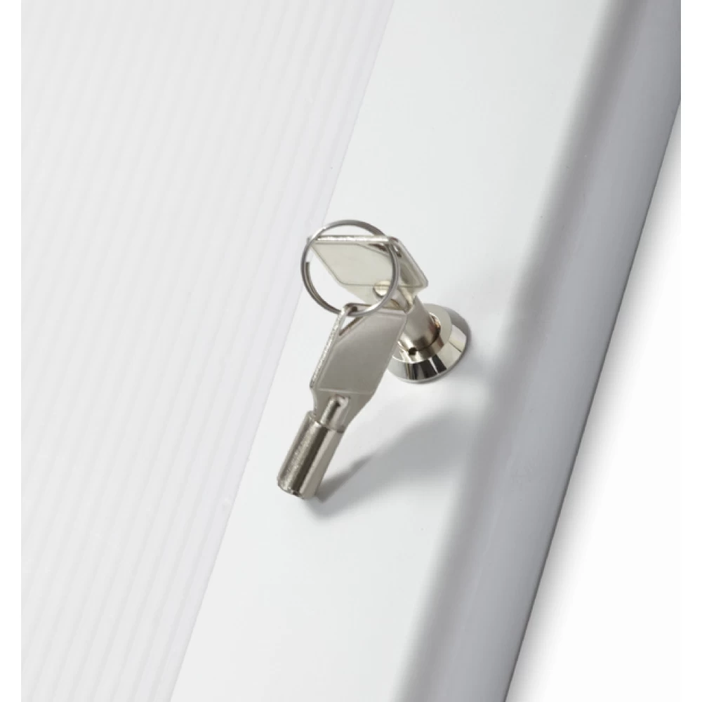 700mm x 500mm B2 Key Lockable Felt Pin Board - 92095