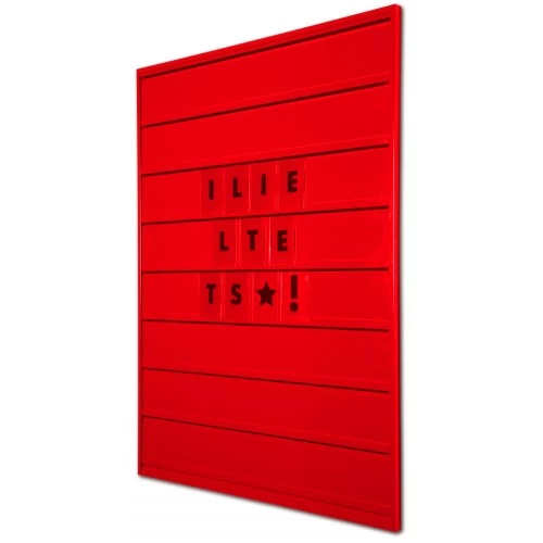 Grippit Wall Frame / Tile Signs - Traffic Red
