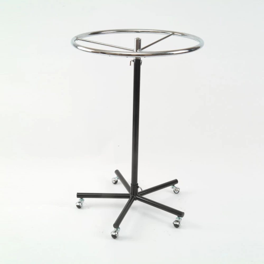 Adjustable Circular Clothes Rail Display Stand With Wheels 21009