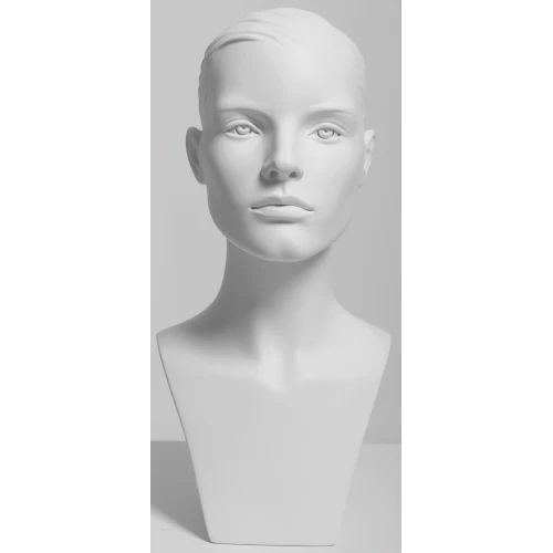 Adult Female Fibreglass Head Matt White 77305