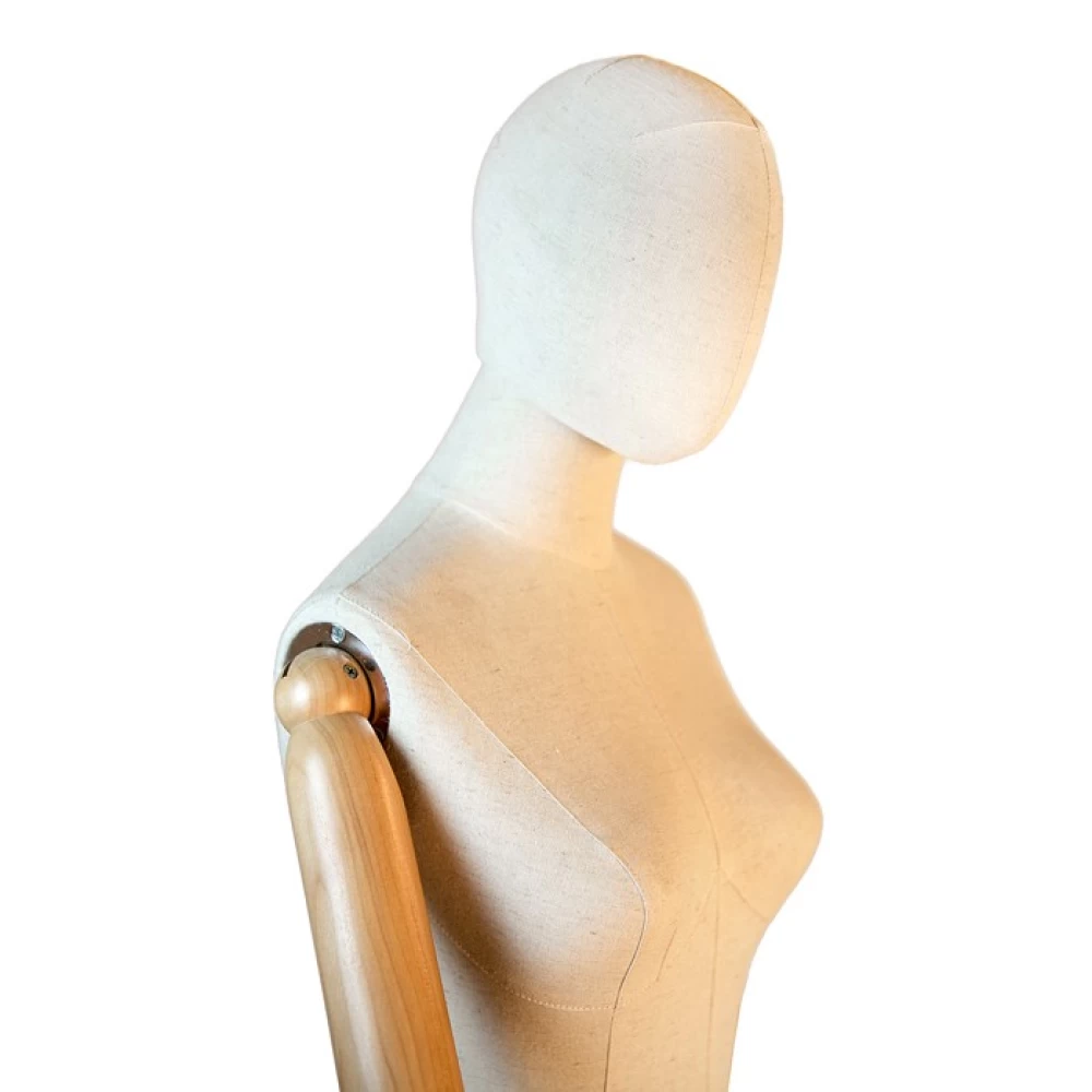 Flexible Head MZ-FM01 arms and Legs with Wooden Articulated Hands. ROXYDISPLAY™ Female Mannequin 