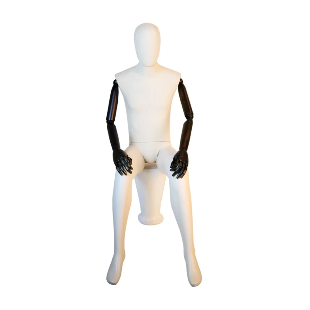 Articulated Sitting Male Mannequin 75610