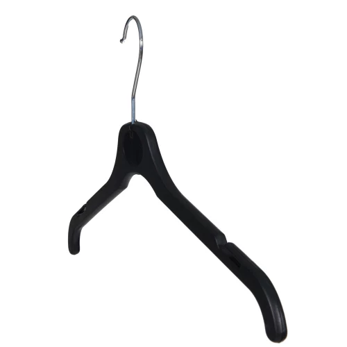 Black Child Tops Hangers with notches 30cm 51018