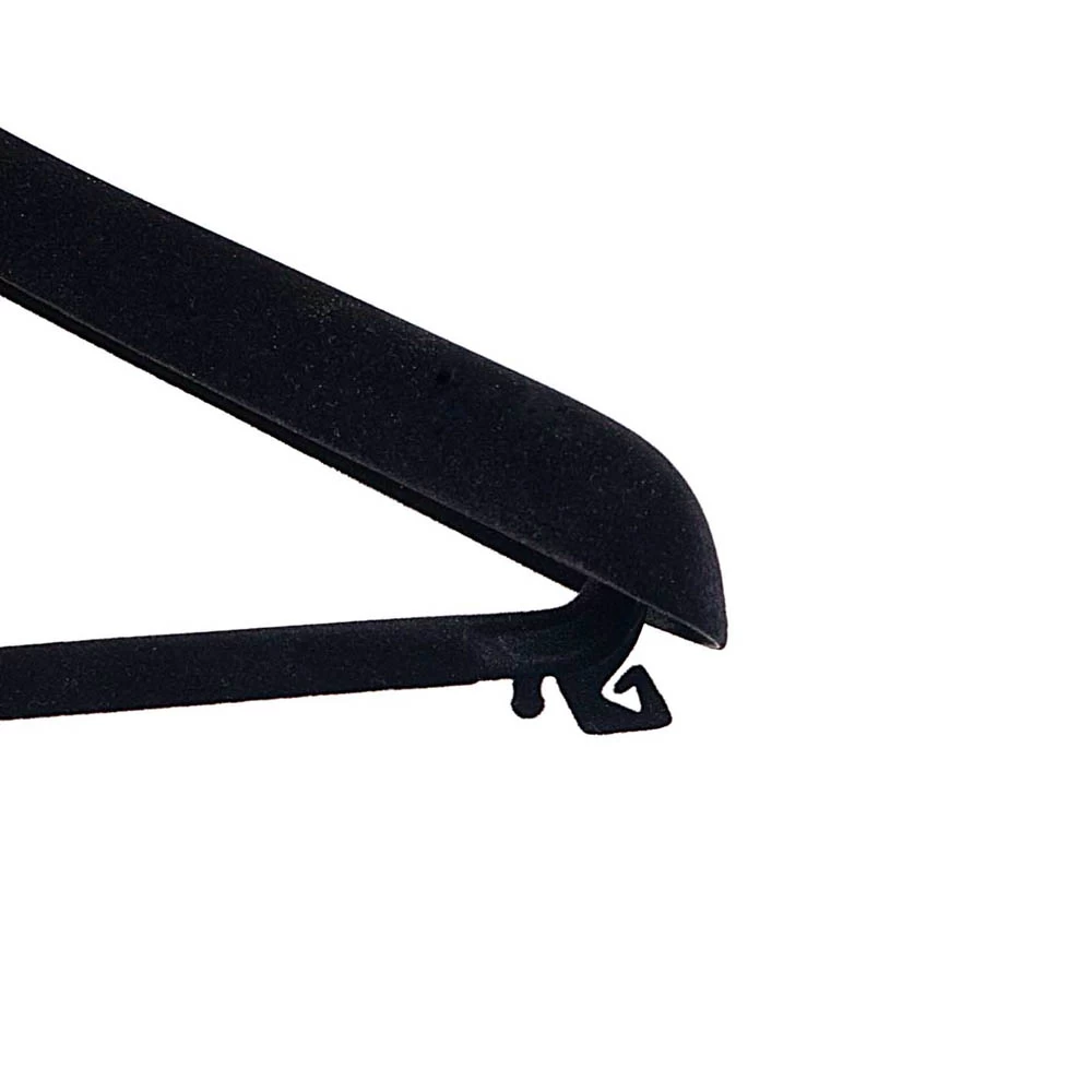 Black Flocked Suit Hangers 45cm (Box of 30) 56017