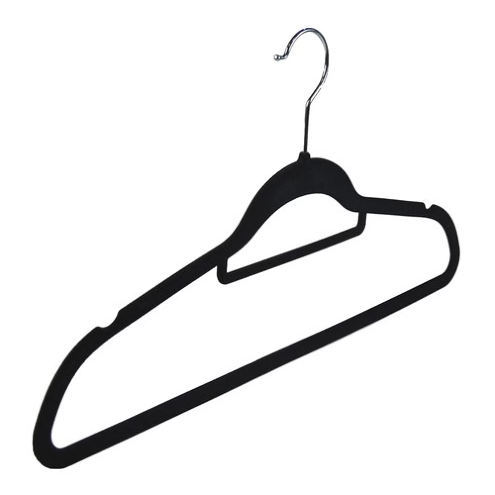 Black Velvet Suit Clothes Hangers (Box of 100) 56032