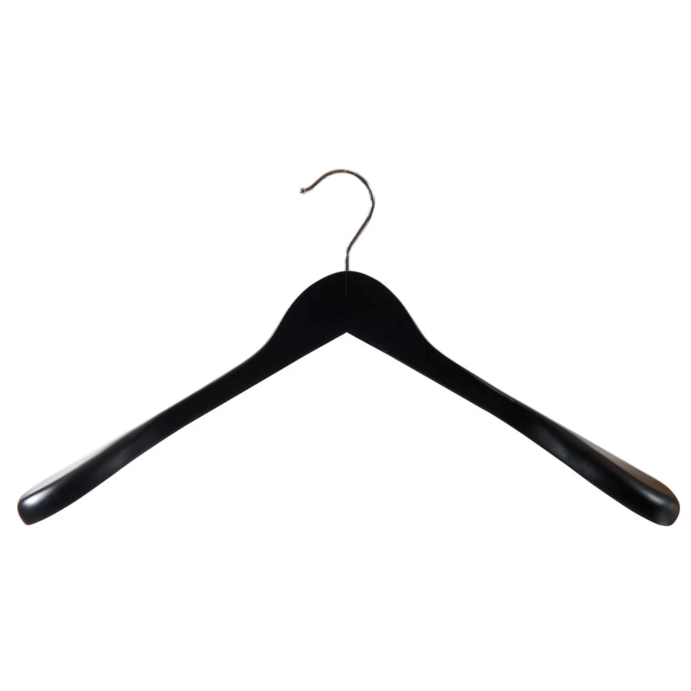 Broad Shaped Wooden Jacket Hangers 38cm (Box of 24)  51044