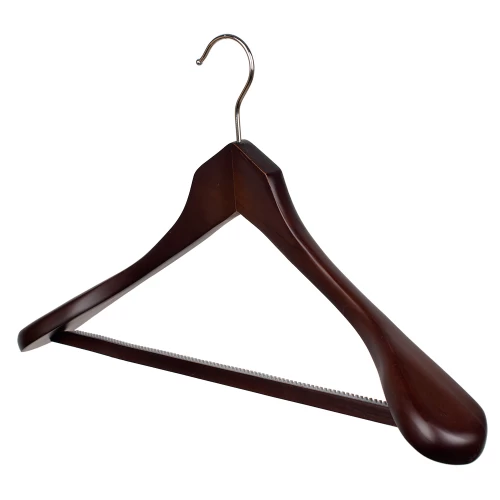 Broad Shaped Wooden Suit Hangers 46cm (Box of 24) 50034