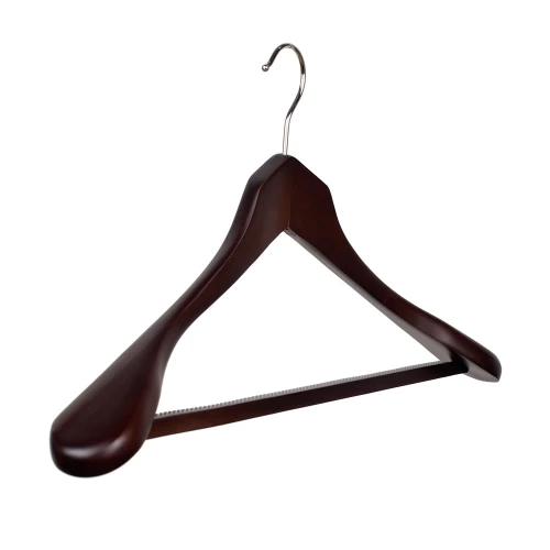 Broad Shaped Wooden Suit Hangers 46cm (Box of 24) 50034