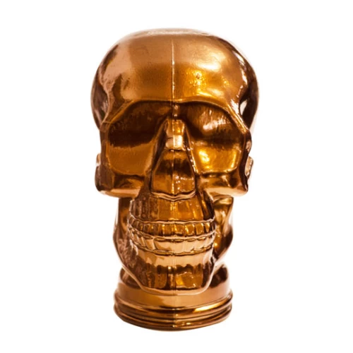 Bronze Glass Skull 77326