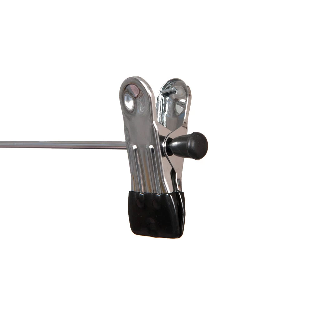 Chrome Adjustable Peg Hangers 40cm (Box of 100)  52004