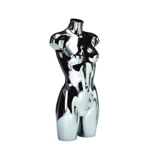 Chrome Female Bust Form Without Stand 76109