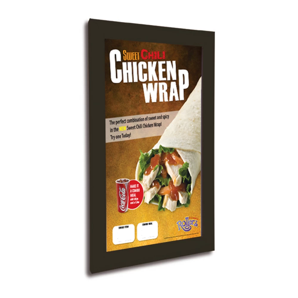 Black (RAL 9005) Poster Snap Frame A1 Mitred (25mm) - 99004