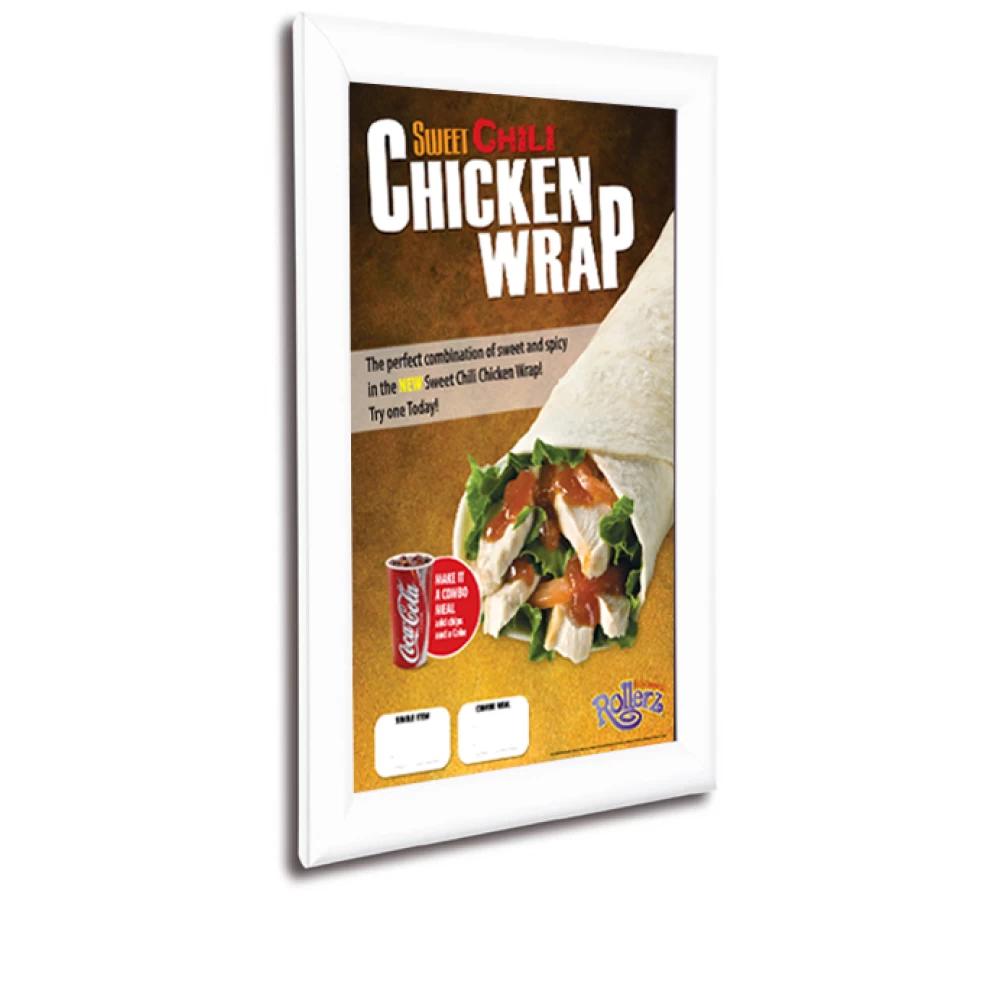 White (RAL 9010) Poster Snap Frame A3 Mitred (32mm) - 99009