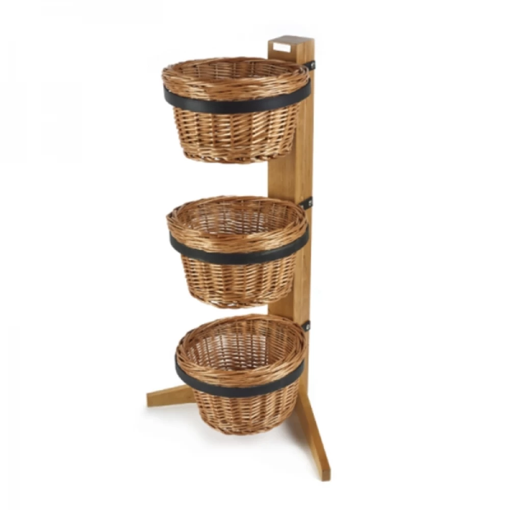 Display Stand With Round Baskets 95343