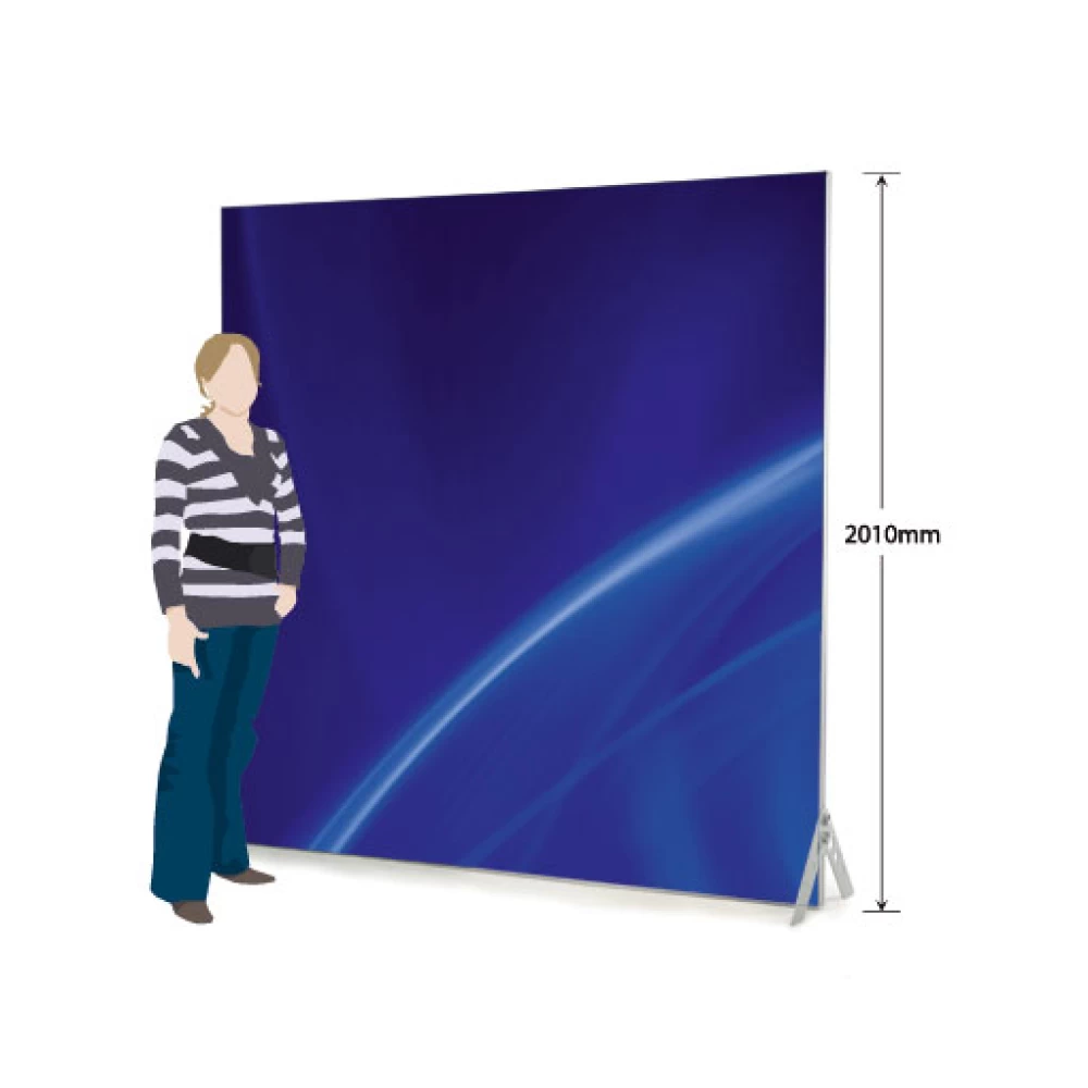Fabric Banner Stand 2000mm Wide Silver 80011