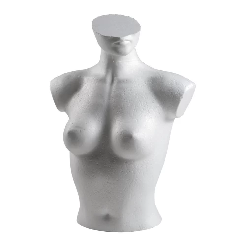Female Body Form - White or White Painted Granite Finish - Stand Included 77107