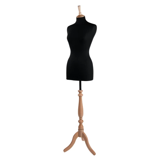 Female Dressmakers Mannequin Black Jersey 36 Inch Bust 75204