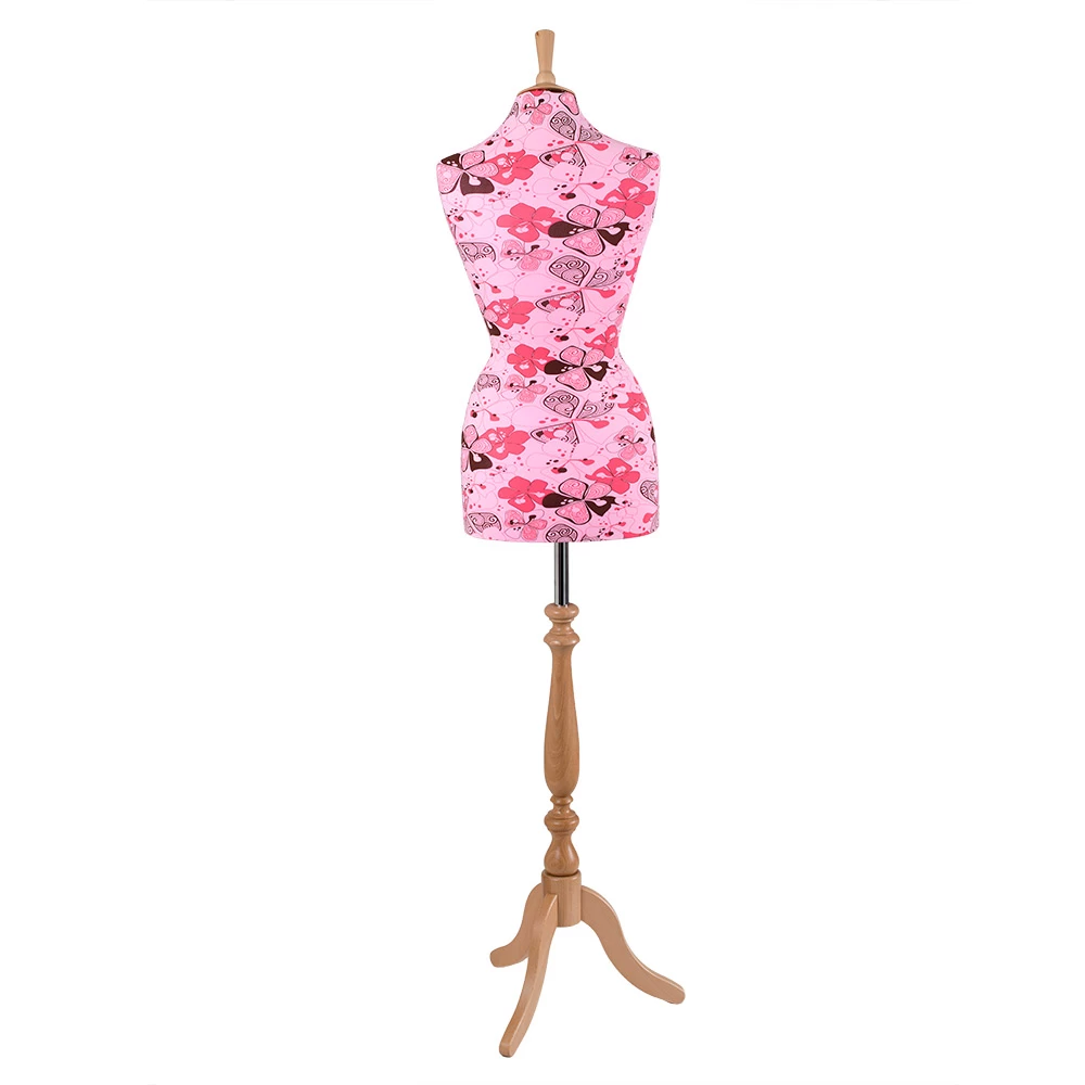 Female Dressmakers Mannequin Pink Flower Jersey 36 Inch Bust 75402