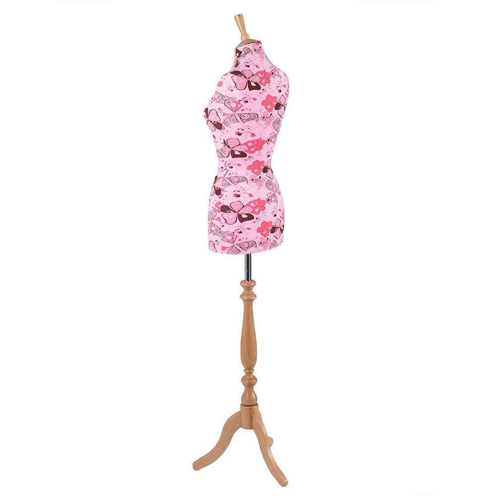 Female Dressmakers Mannequin Pink Flower Jersey 36 Inch Bust 75402