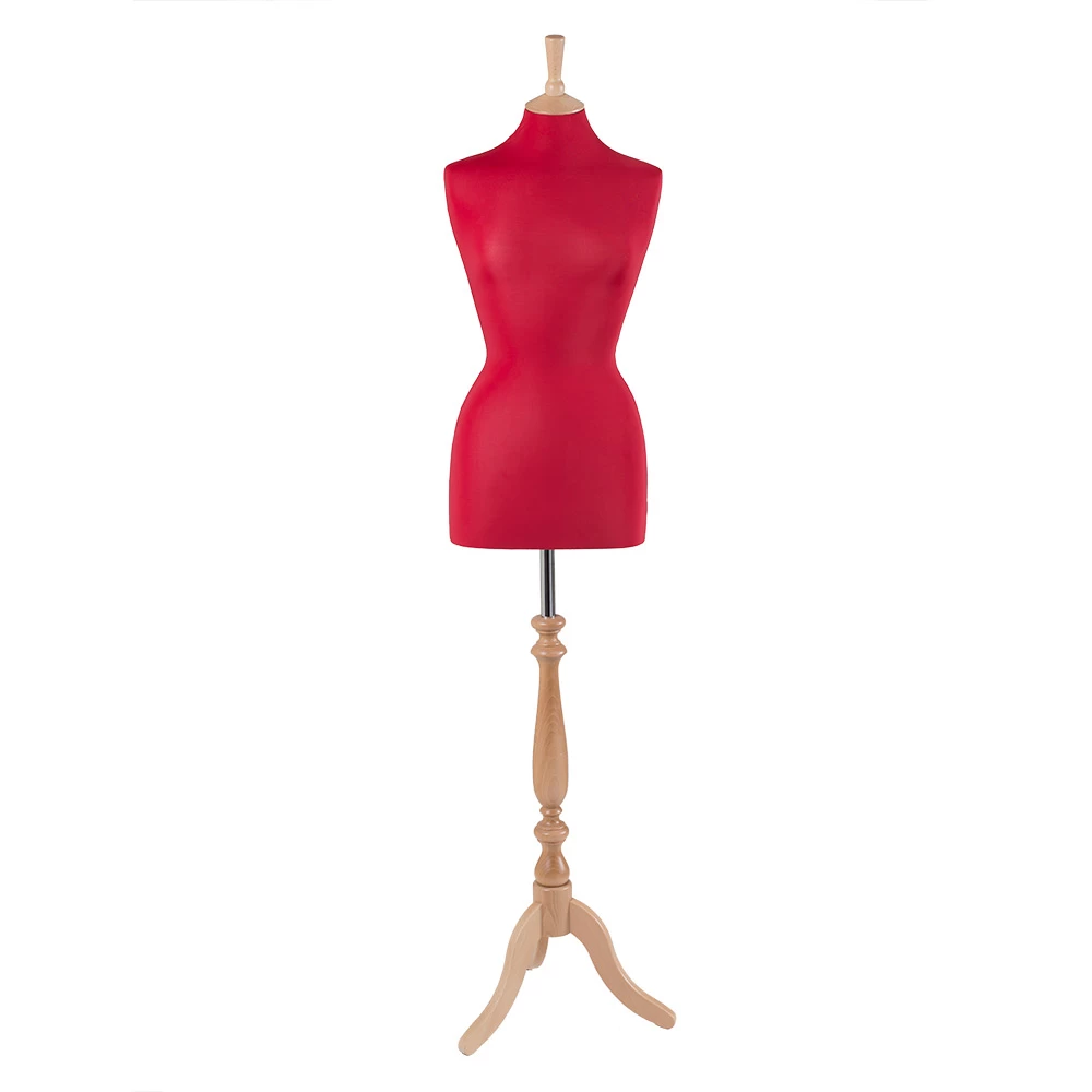Female Dressmakers Mannequin Red Jersey 36 Inch Bust 75403