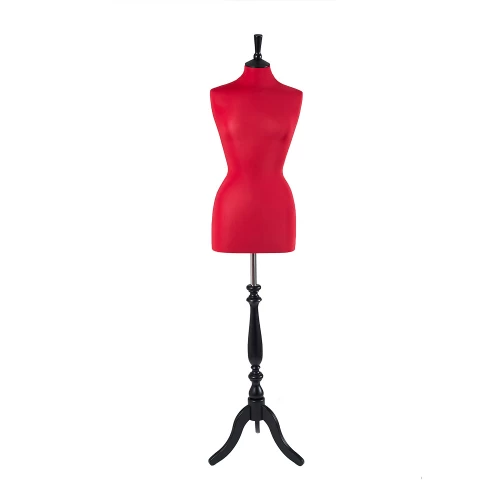 Female Dressmakers Mannequin Red Jersey 36 Inch Bust 75403