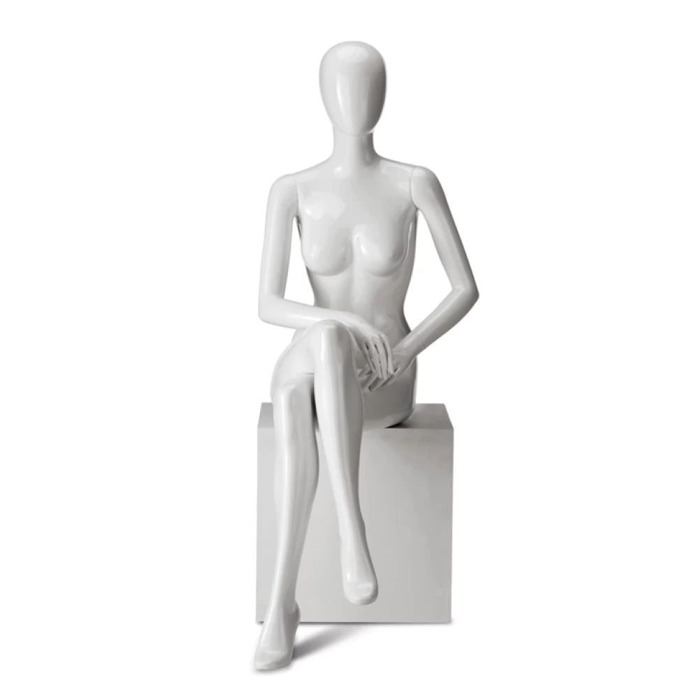 Female Gloss Sitting Mannequin 71119