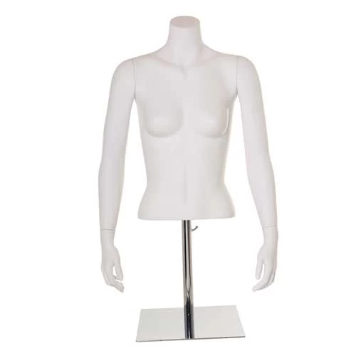 Female Headless Fibre Glass Half Bust Torso With Stand 77008