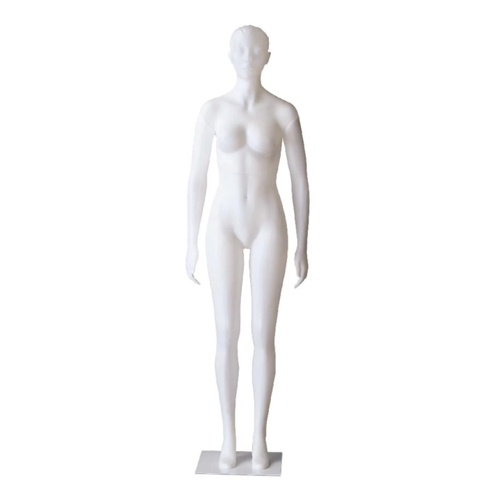 Female White/Opal Sculptured Head Mannequin 71702