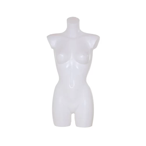 Female White Plastic Torso Mannequin 77021