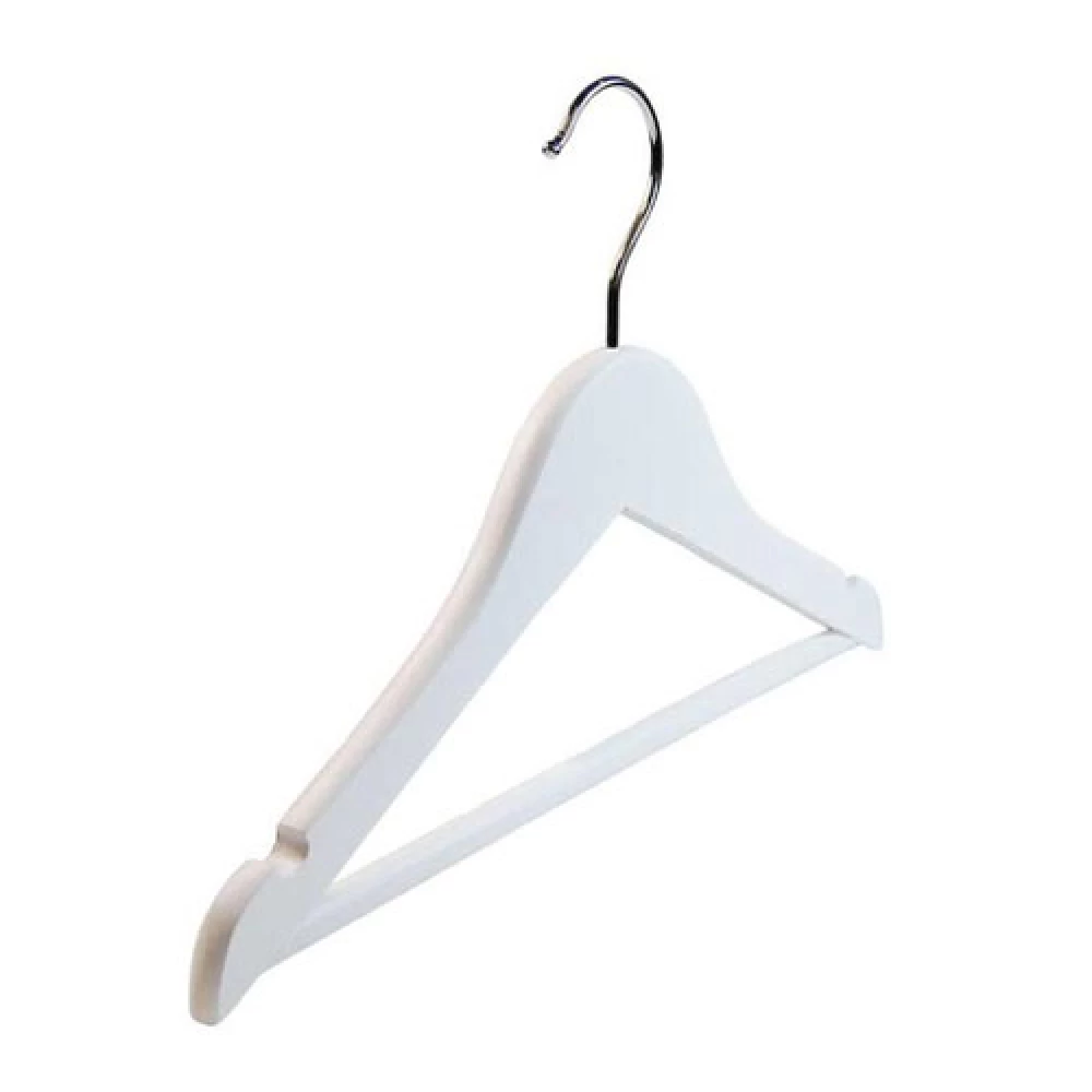 Flat Wooden Child Wishbone Clothes Hangers 30cm (Box of 100) - White