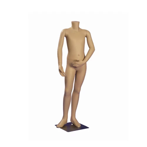 Flesh Tone - Arms by Side - Headless Child Mannequin 12 Yrs