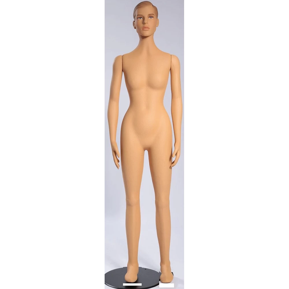 Plastic Coated Natural Flexible Mannequin With Features & Make Up - 73202