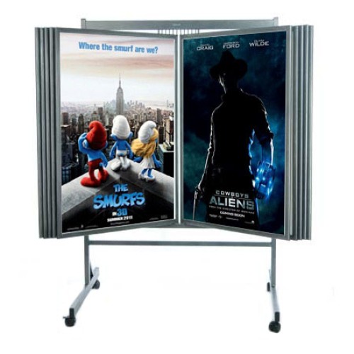 Multiple Poster Display Stands Flip - Wall Mounted Poster Display Rack