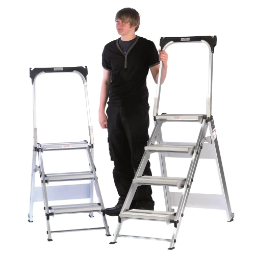 Four Folding Steps Aluminium Ladder 99408