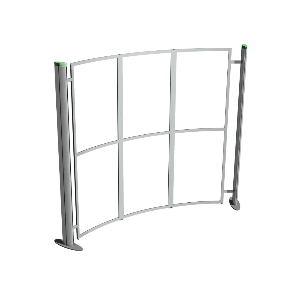 Free Standing Curved Modular Display Stand - 2100mm (H) x 2500mm (W) 84217