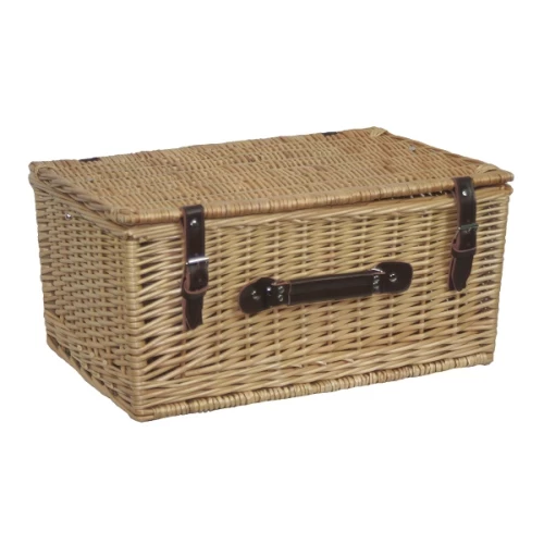 Full Buff 20 Inch Willow Hand Crafted Storage Hamper 95210