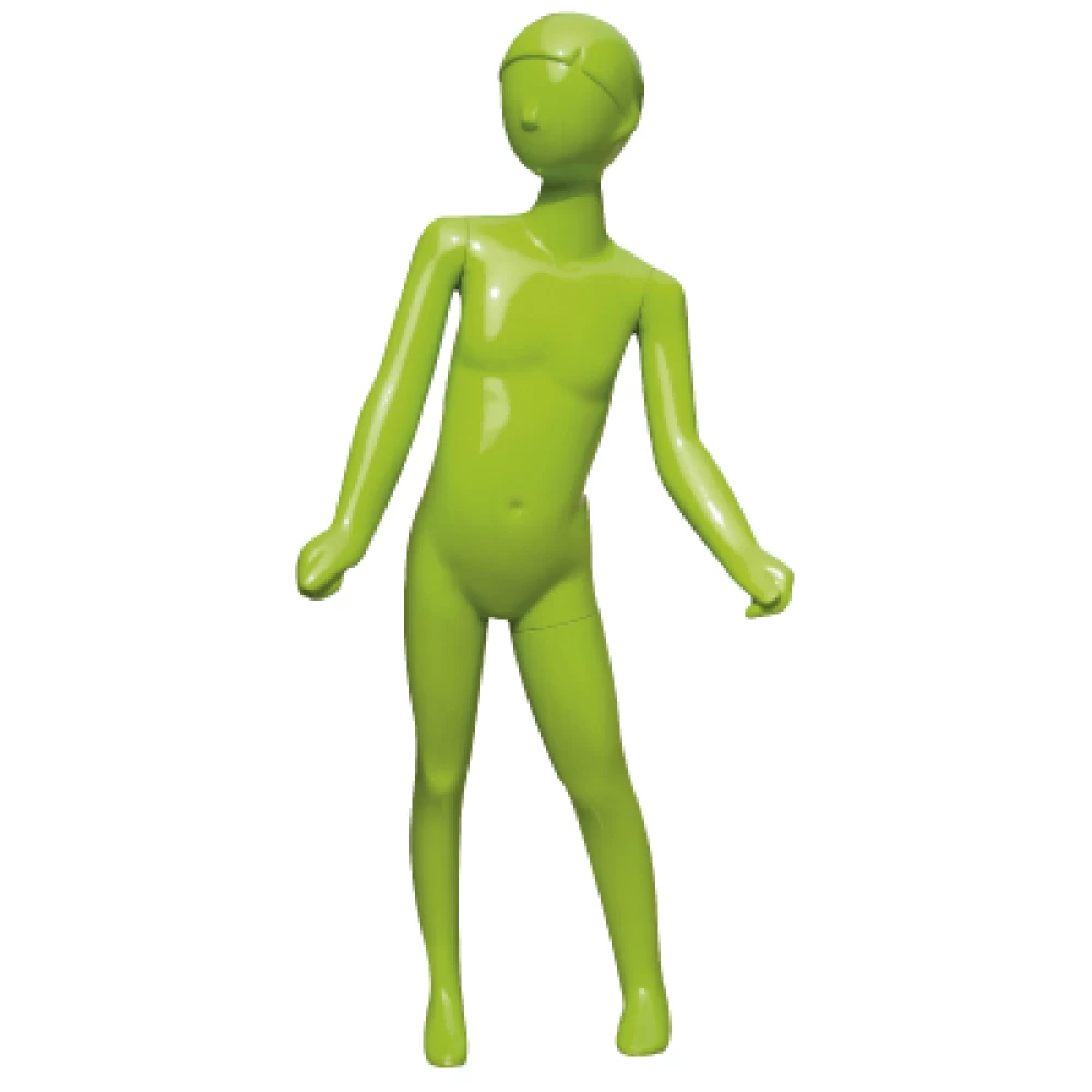 Green Gloss - Hands at Side Child Mannequin 6-7 Yrs 72204