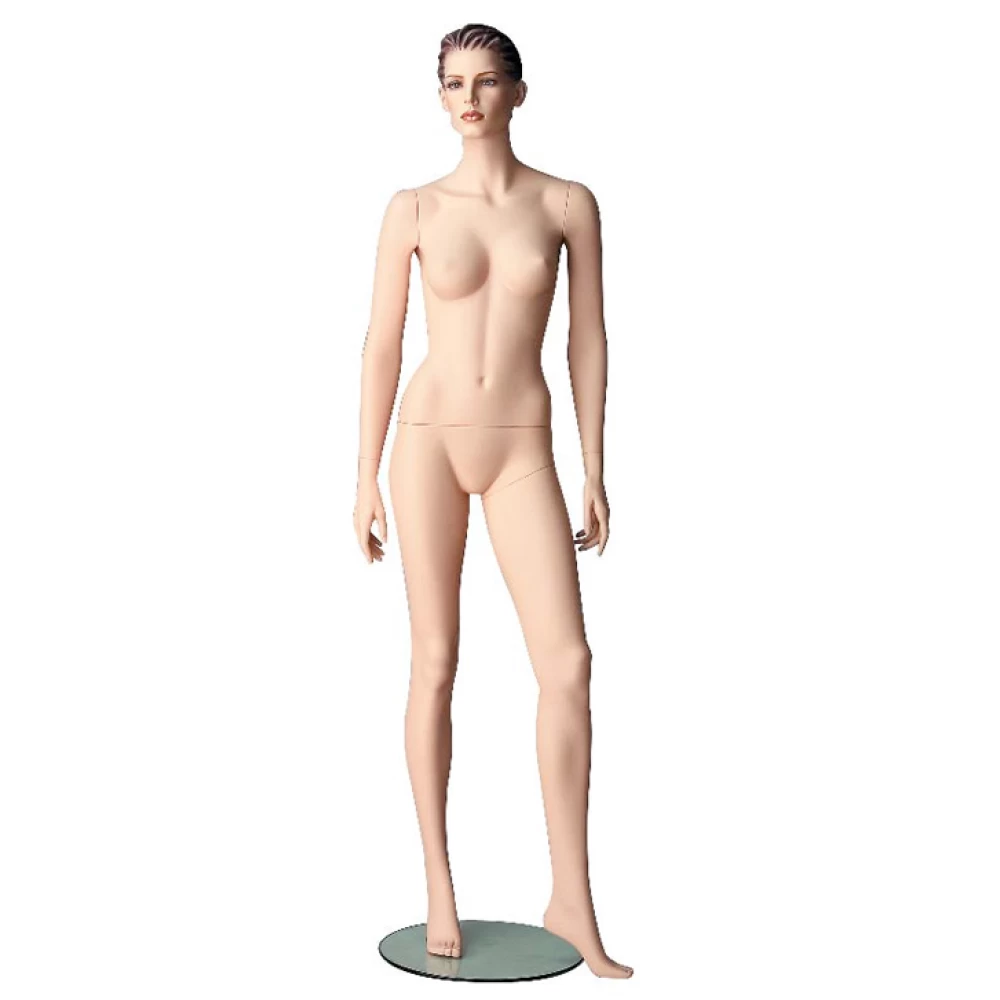 Hands at Side Female Mannequin,(White Matt/Natural with Make up) 71409