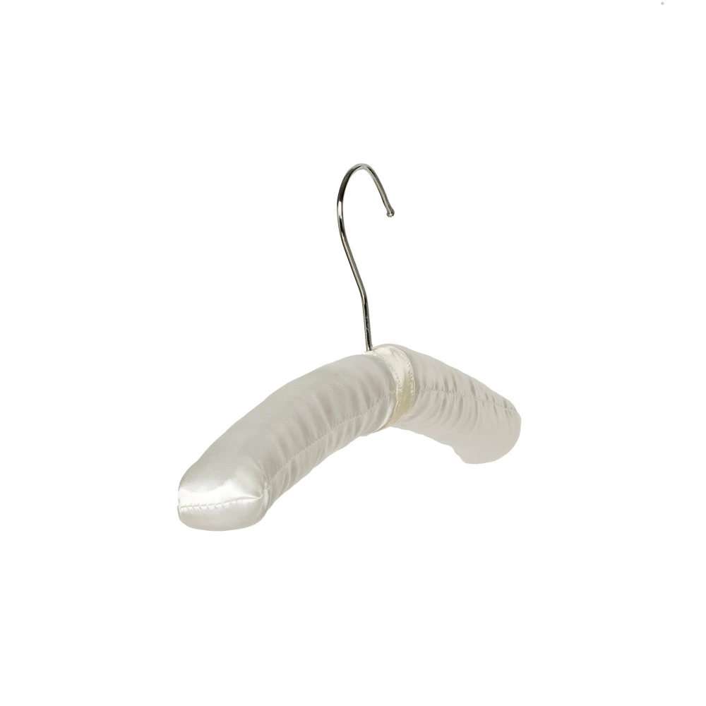 Ivory Shaped Satin Covered Padded Hangers (Box of 36) 56014