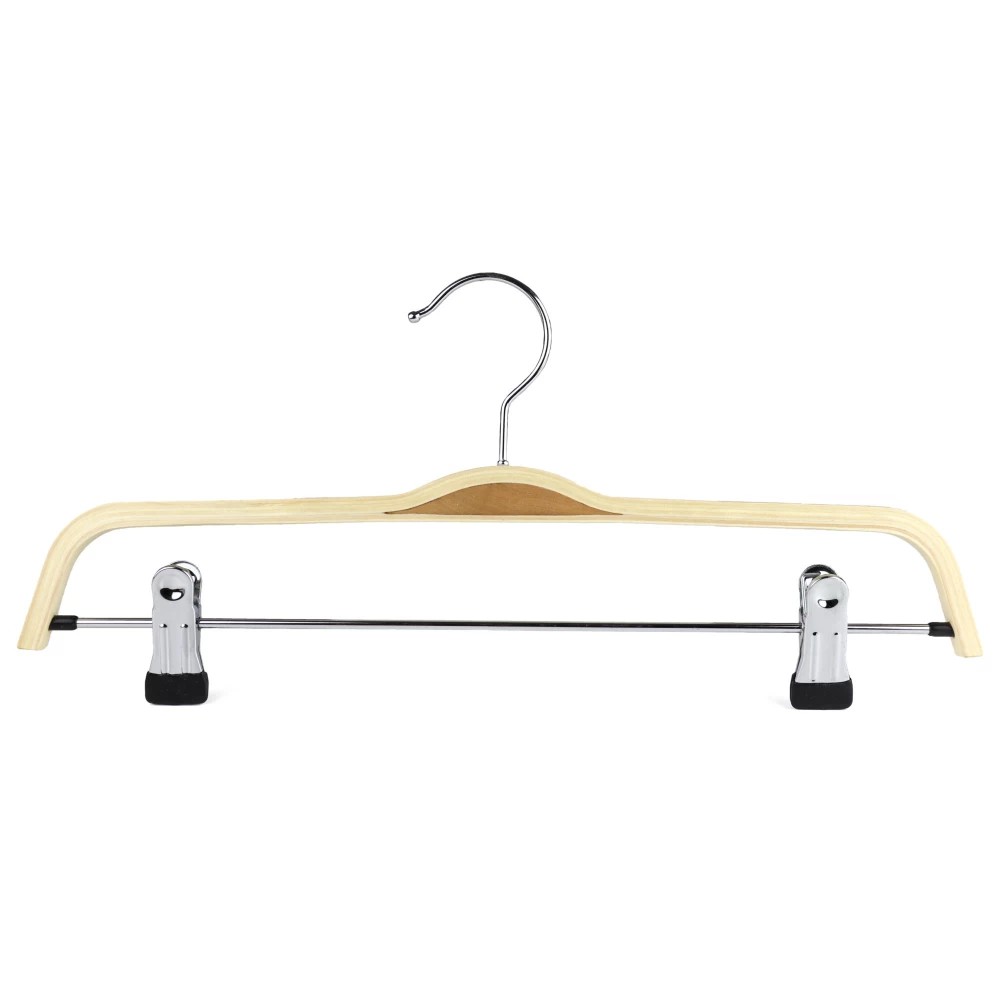 Laminated Wooden Trouser Clip Hangers 37cm (Box of 100) - 51068