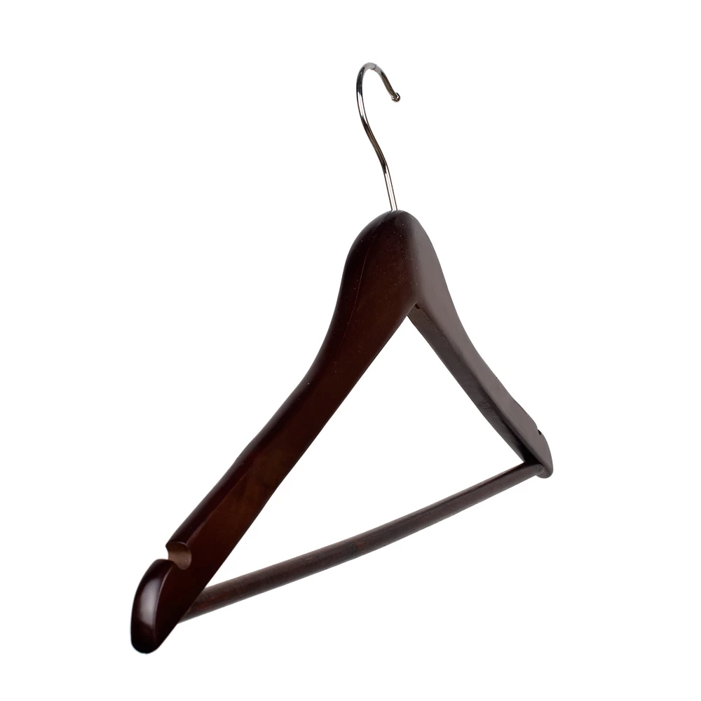 Lightweight Wishbone Dark Wooden Hangers 43cm (Box of 50) 50031