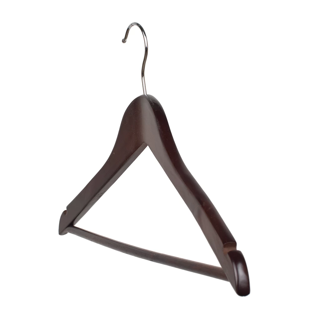 Lightweight Wishbone Dark Wooden Hangers 43cm (Box of 50) 50031