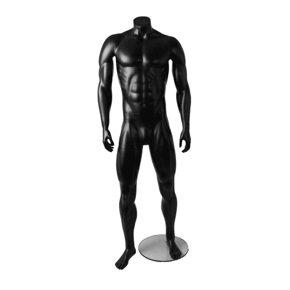 Male Black Athletic Muscular Mannequin 74118