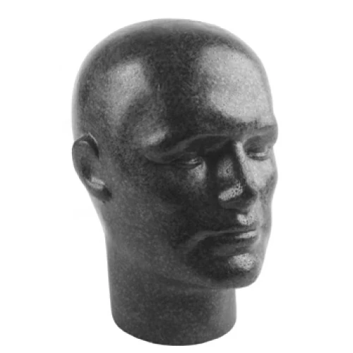 Male Black High Density Polystyrene Head  77311