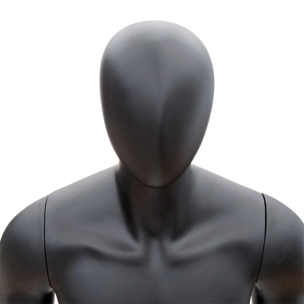 Male Black Matt Fitness Mannequin 74117