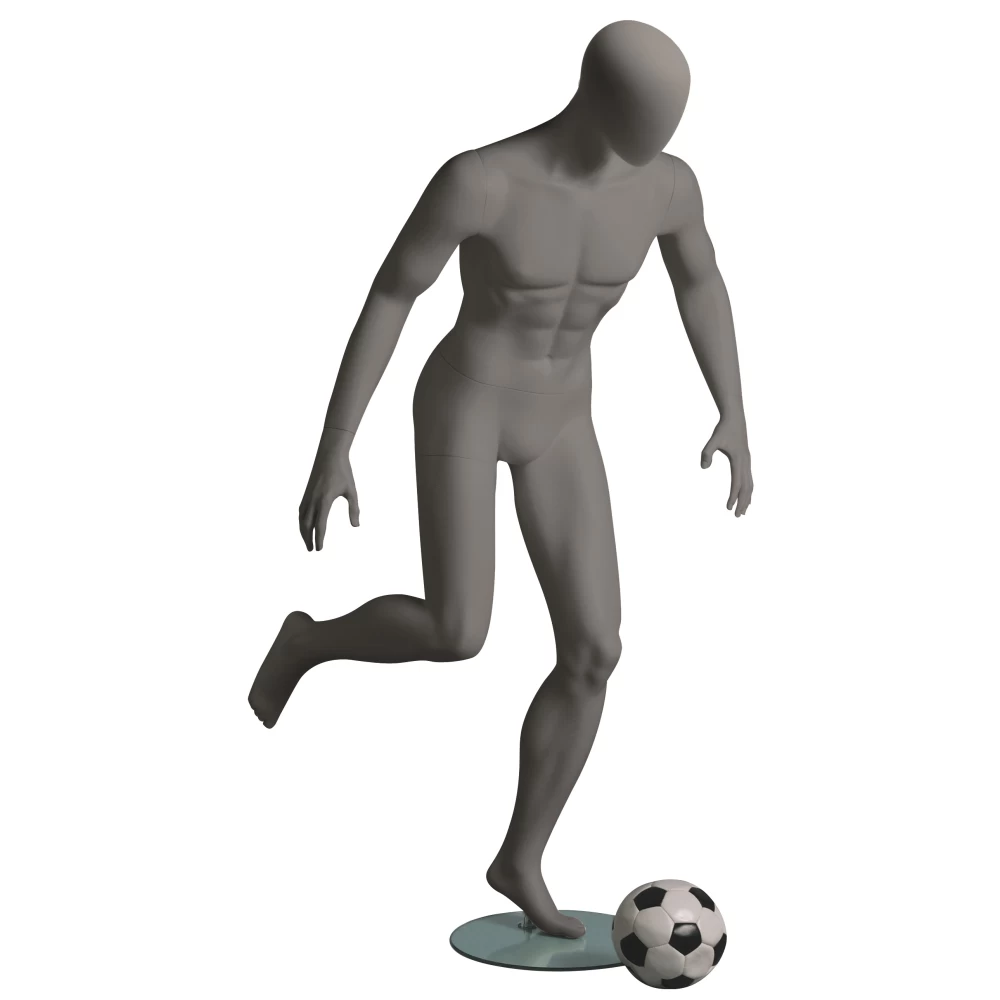 Male Grey Sports Mannequins - Footballer 74123